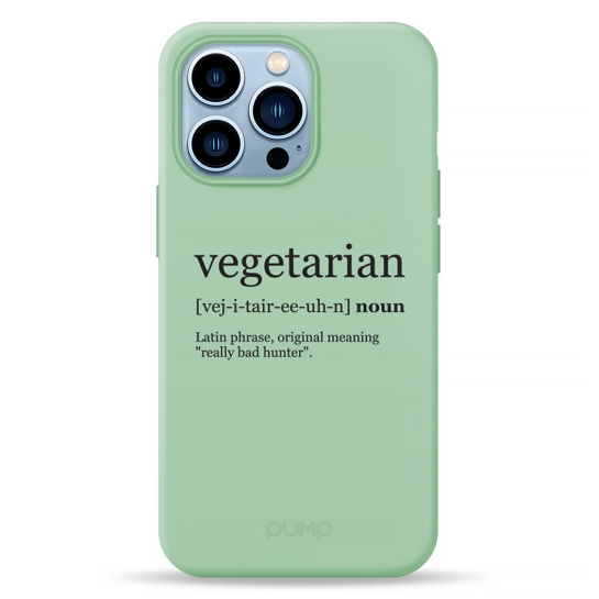 Чехол Pump Silicone Minimalistic Case for iPhone 13 Pro Vegetarian Wiki # - цена, характеристики, отзывы, рассрочка, фото 1