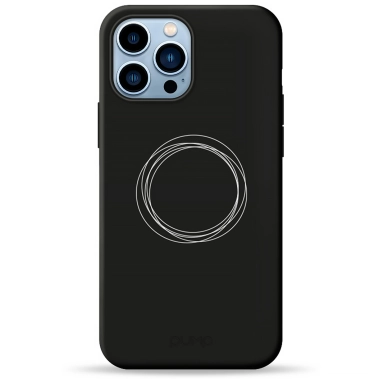 Чохол Pump Silicone Minimalistic Case for iPhone 13 Pro Max Circles on Dark # - цена, характеристики, отзывы, рассрочка, фото 1