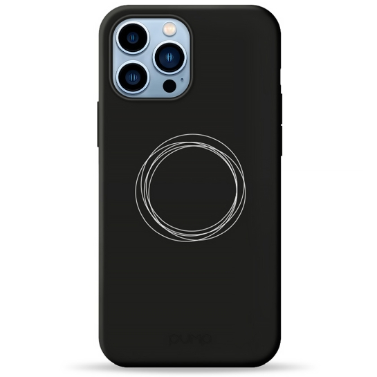 Чохол Pump Silicone Minimalistic Case for iPhone 13 Pro Max Circles on Dark # - ціна, характеристики, відгуки, розстрочка, фото 1