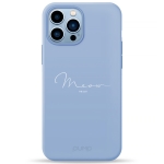 Чохол Pump Silicone Minimalistic Case for iPhone 13 Pro Max Meow Blue #