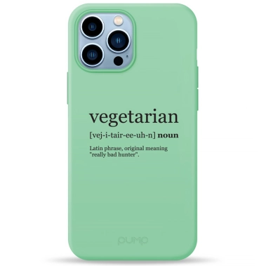 Чохол Pump Silicone Minimalistic Case for iPhone 13 Pro Max Vegetarian Wiki # - цена, характеристики, отзывы, рассрочка, фото 1