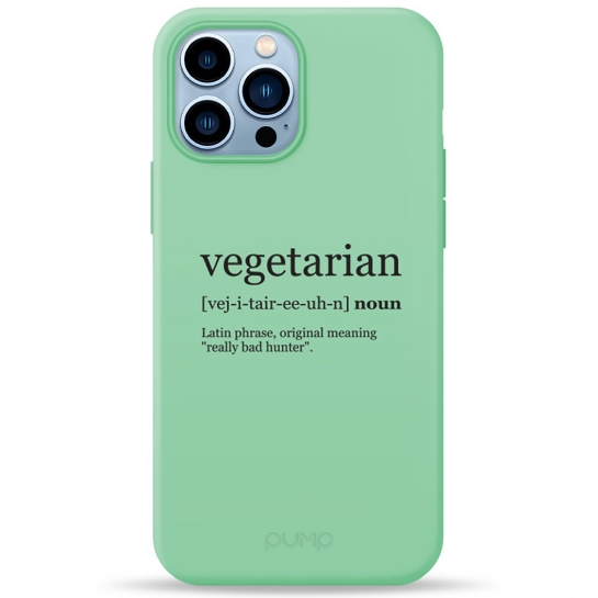 Чохол Pump Silicone Minimalistic Case for iPhone 13 Pro Max Vegetarian Wiki # - ціна, характеристики, відгуки, розстрочка, фото 1