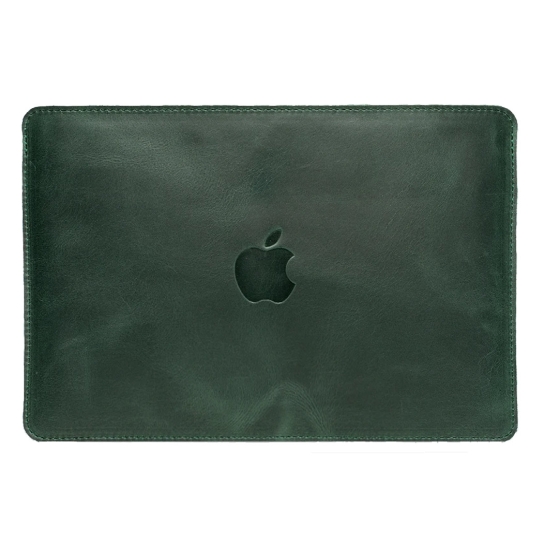 Кожаный чехол INCARNE Gamma Plus зелёный для MacBook Pro 13