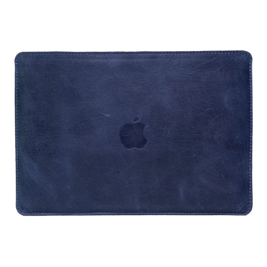 Кожаный чехол INCARNE Gamma Plus синий для MacBook Pro 13