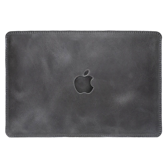 Кожаный чехол INCARNE Gamma Plus серый для MacBook Pro 15