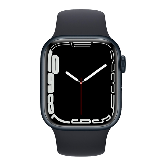 Смарт-годинник Apple Watch Series 7 45mm Midnight Aluminum Case with Midnight Sport Band - ціна, характеристики, відгуки, розстрочка, фото 2