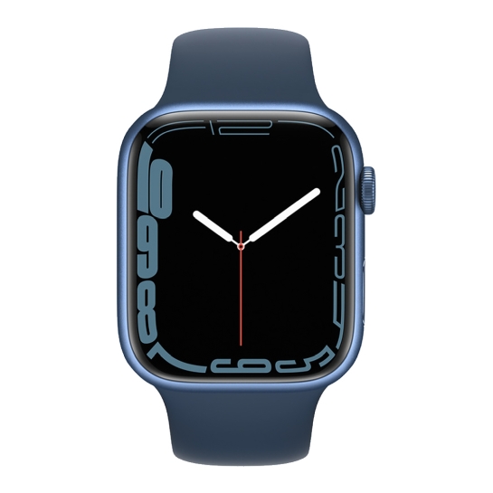Смарт-часы Apple Watch Series 7 45mm Blue Aluminum Case with Abyss Blue Sport Band - цена, характеристики, отзывы, рассрочка, фото 2