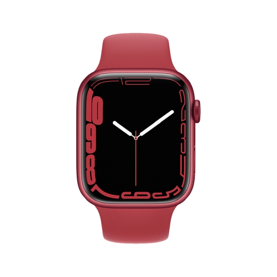 Смарт-годинник Apple Watch Series 7 41mm PRODUCT (RED) Aluminum Case with Red Sport Band - ціна, характеристики, відгуки, розстрочка, фото 2