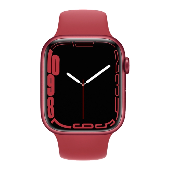 Смарт-часы Apple Watch Series 7 45mm PRODUCT (RED) Aluminum Case with Red Sport Band - цена, характеристики, отзывы, рассрочка, фото 2