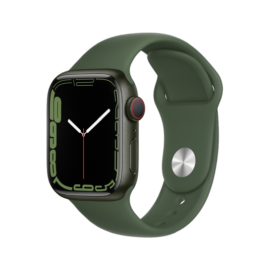 Смарт-годинник Apple Watch Series 7 + LTE 41mm Green Aluminum Case with Clover Sport Band - ціна, характеристики, відгуки, розстрочка, фото 1