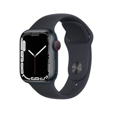 Смарт-годинник Apple Watch Series 7 + LTE 41mm Midnight Aluminum Case with Midnight Sport Band