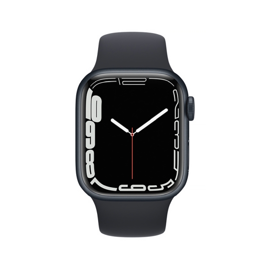 Смарт-часы Apple Watch Series 7 + LTE 41mm Midnight Aluminum Case with Midnight Sport Band - цена, характеристики, отзывы, рассрочка, фото 2