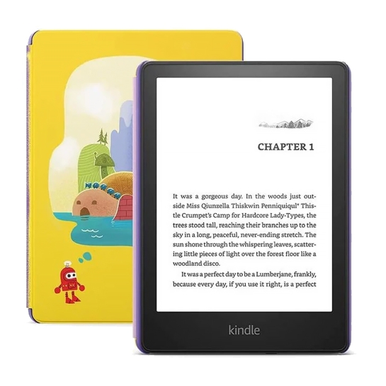 Електронна книжка Amazon Kindle Paperwhite Kids 11th Gen. 8GB Black with Robot Dreams Cover 2021 - ціна, характеристики, відгуки, розстрочка, фото 1