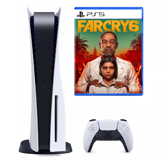Игровая приставка Sony PlayStation 5 + FAR CRY 6 - цена, характеристики, отзывы, рассрочка, фото 1