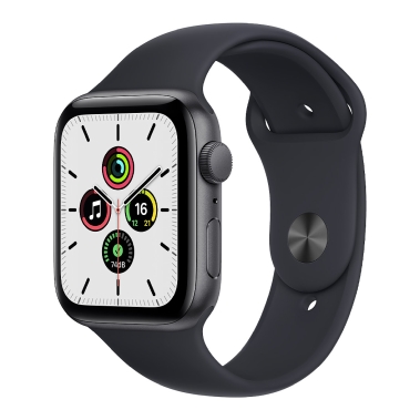 Смарт-годинник Apple Watch SE 44mm Space Gray Aluminum Case with Midnight Sport Band