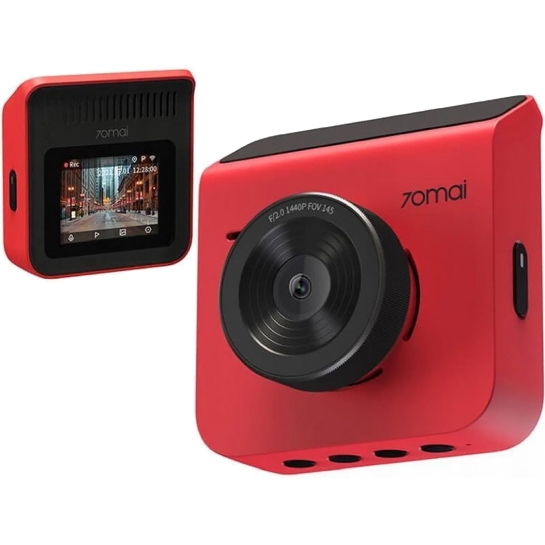 Автомобільний відеореєстратор Xiaomi 70Mai Dash Cam 1440p (A400) Red + Камера заднього виду RC09 - ціна, характеристики, відгуки, розстрочка, фото 2