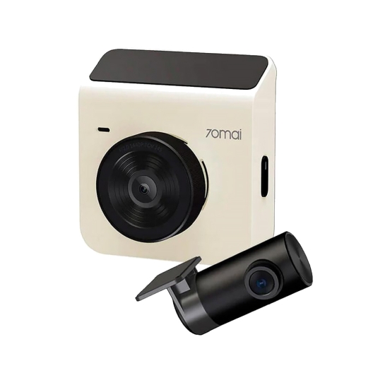 Автомобільний відеореєстратор Xiaomi 70Mai Dash Cam 1440p (A400) Ivory + Камера заднього виду RC09 - ціна, характеристики, відгуки, розстрочка, фото 1
