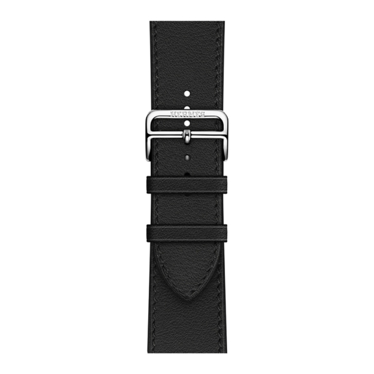 Смарт-часы Apple Watch Hermes Series 7 + LTE 45mm Silver Stainless Steel with Noir Swift Leather Single Tour Deployment Buckle - цена, характеристики, отзывы, рассрочка, фото 3