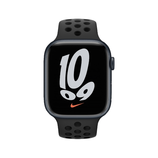 Смарт-часы Apple Watch Series 7 Nike+ 41mm Midnight Aluminum Case with Anthracite/Black Nike Sport Band - цена, характеристики, отзывы, рассрочка, фото 2