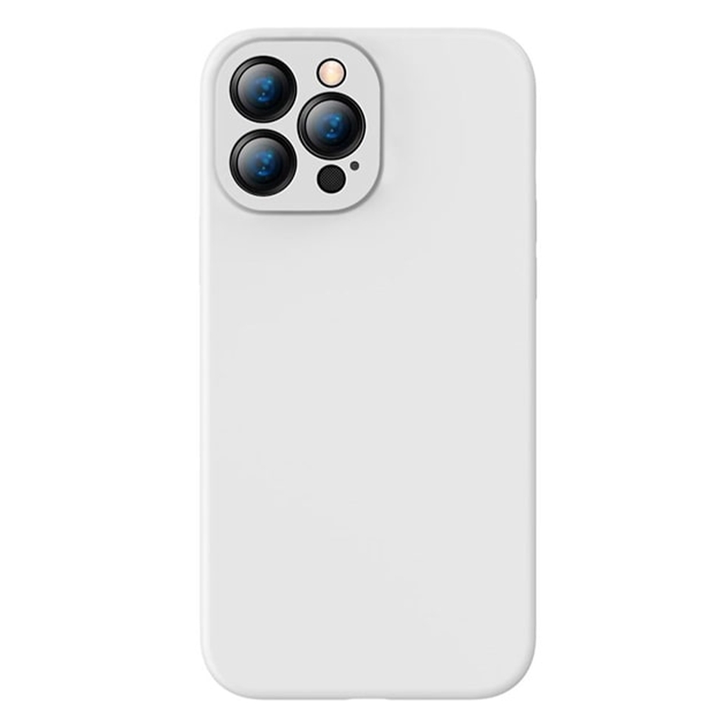 Чехол Baseus Liquid Silica Gel Protective Case for iPhone 13 Pro White - цена, характеристики, отзывы, рассрочка, фото 1