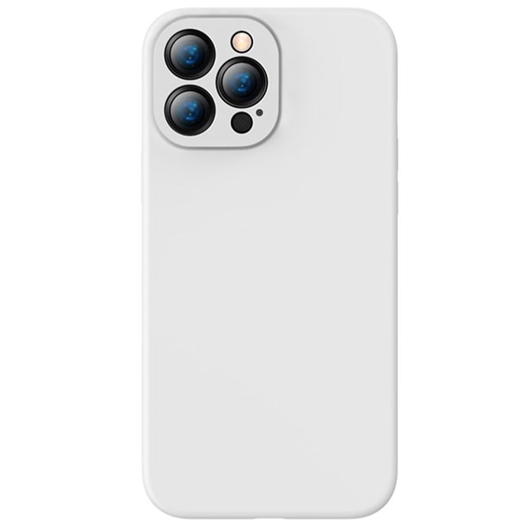 Чехол Baseus Liquid Silica Gel Protective Case for iPhone 13 Pro Max White - цена, характеристики, отзывы, рассрочка, фото 1