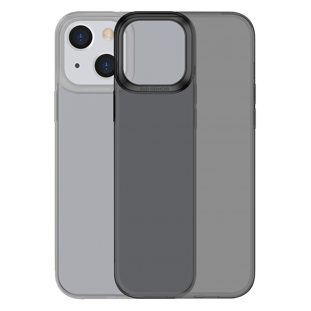Чехол Baseus Simplicity Transparent TPU Case for iPhone 13 Black - цена, характеристики, отзывы, рассрочка, фото 1