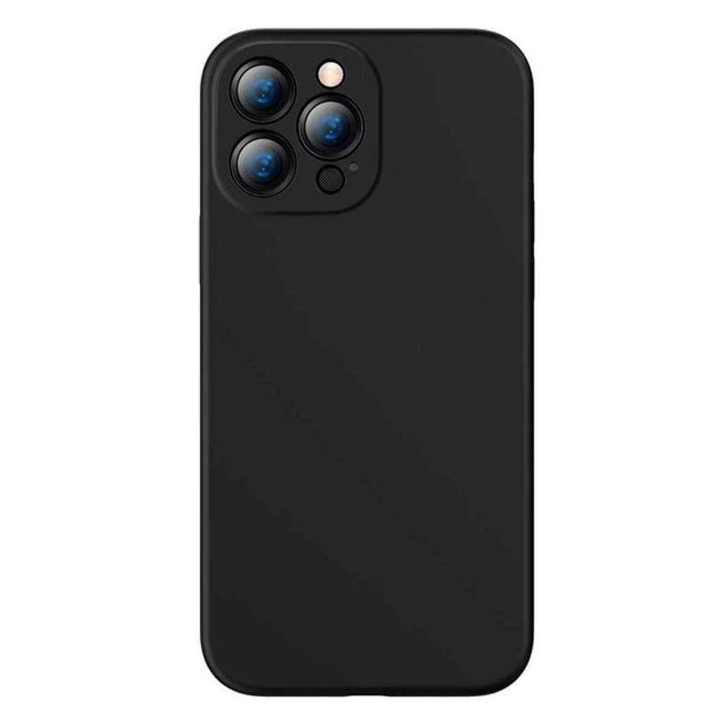 Чохол Baseus Liquid Silica Gel Protective Case for iPhone 13 Pro Black - цена, характеристики, отзывы, рассрочка, фото 1