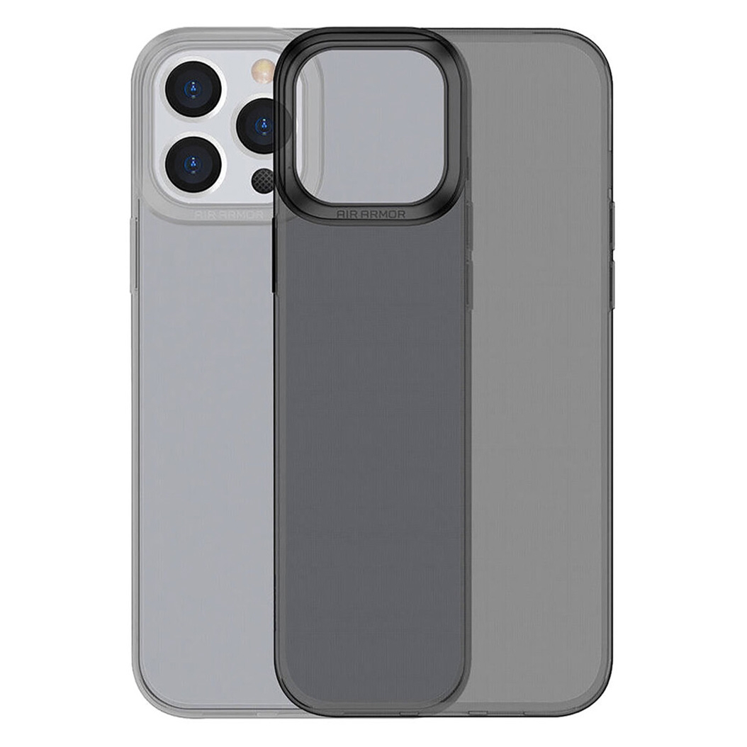 Чохол Baseus Simplicity Transparent TPU Case for iPhone 13 Pro Black - ціна, характеристики, відгуки, розстрочка, фото 1