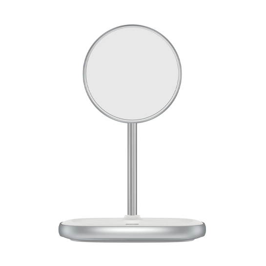 Бездротовий зарядний пристрій Baseus Swan Magnetic Wireless Charger 15W White