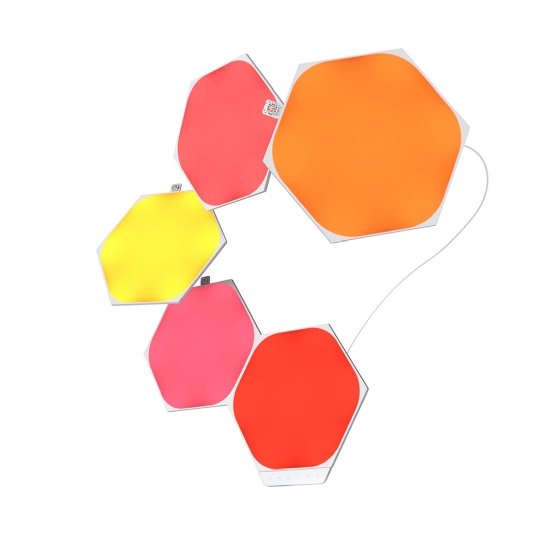 Розумна система освітлення Nanoleaf Shapes Hexagon Starter Kit Apple Homekit (5 модулів) - цена, характеристики, отзывы, рассрочка, фото 1