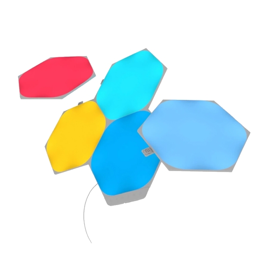 Розумна система освітлення Nanoleaf Shapes Hexagon Starter Kit Apple Homekit (5 модулів) - ціна, характеристики, відгуки, розстрочка, фото 2