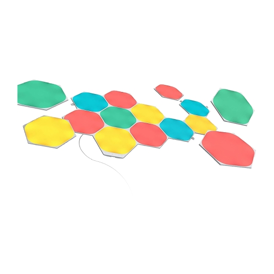 Розумна система освітлення Nanoleaf Shapes Hexagon Starter Kit Apple Homekit (15 модулів) - цена, характеристики, отзывы, рассрочка, фото 1