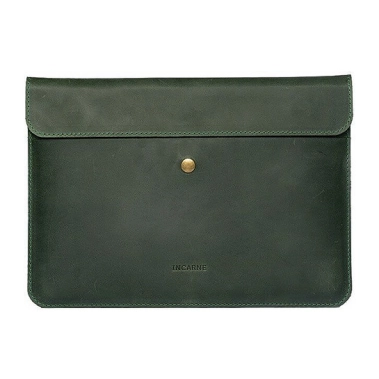 Шкіряний чохол INCARNE Lab зелений для MacBook Pro 14" (2021-2023) - цена, характеристики, отзывы, рассрочка, фото 1