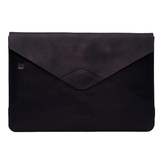 Кожаный чехол INCARNE Message чёрный для MacBook Pro 14