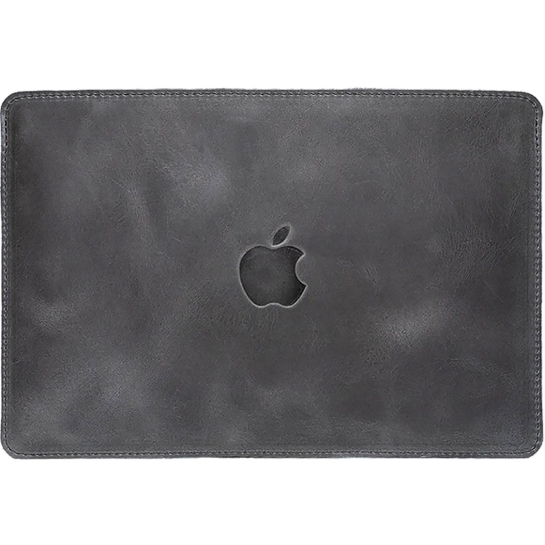 Кожаный чехол INCARNE Gamma Plus серый для MacBook Pro 16