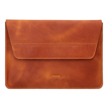 Шкіряний чохол INCARNE Line коньяк для MacBook Pro 15