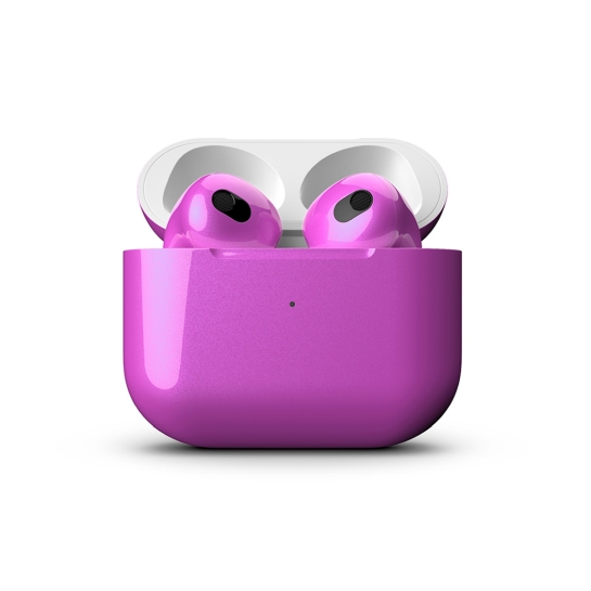 Глянцеві навушники Apple AirPods 3 with Wireless Charging Case Amethyst Orchid - ціна, характеристики, відгуки, розстрочка, фото 2