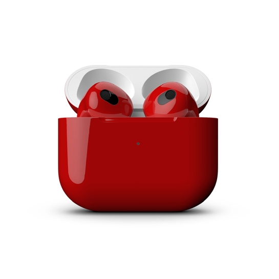 Глянцевые наушники Apple AirPods 3 with Wireless Charging Case Aurora Red - цена, характеристики, отзывы, рассрочка, фото 2