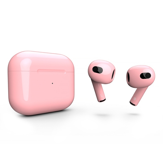 Глянцеві навушники Apple AirPods 3 with Wireless Charging Case Bubble Gum - ціна, характеристики, відгуки, розстрочка, фото 1