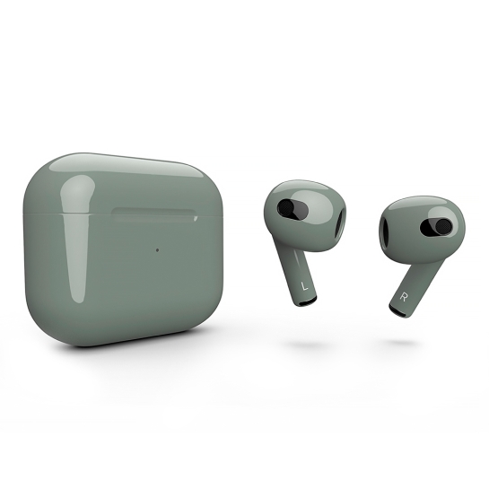 Глянцеві навушники Apple AirPods 3 with Wireless Charging Case Camping Green - ціна, характеристики, відгуки, розстрочка, фото 1
