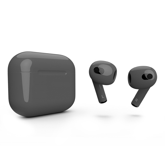 Глянцеві навушники Apple AirPods 3 with Wireless Charging Case Cool Gray - ціна, характеристики, відгуки, розстрочка, фото 1