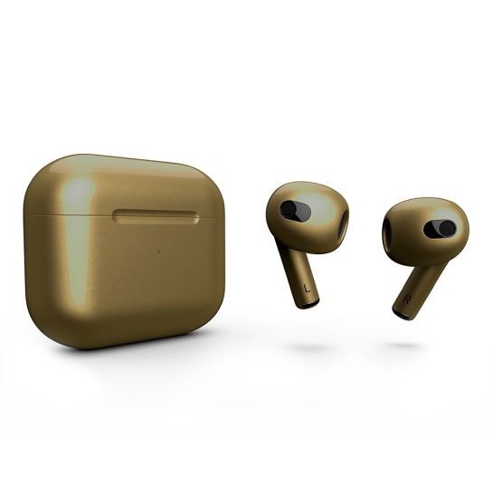 Глянцеві навушники Apple AirPods 3 with Wireless Charging Case Glitterati Metal - ціна, характеристики, відгуки, розстрочка, фото 1
