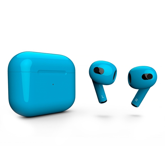 Глянцеві навушники Apple AirPods 3 with Wireless Charging Case Niagara - ціна, характеристики, відгуки, розстрочка, фото 1
