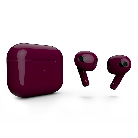 Глянцеві навушники Apple AirPods 3 with Wireless Charging Case Potent Purple - ціна, характеристики, відгуки, розстрочка, фото 1