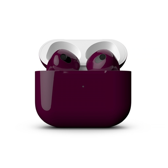 Глянцеві навушники Apple AirPods 3 with Wireless Charging Case Potent Purple - ціна, характеристики, відгуки, розстрочка, фото 2