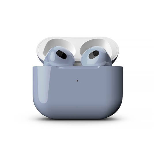 Глянцеві навушники Apple AirPods 3 with Wireless Charging Case Sierra Blue - ціна, характеристики, відгуки, розстрочка, фото 2