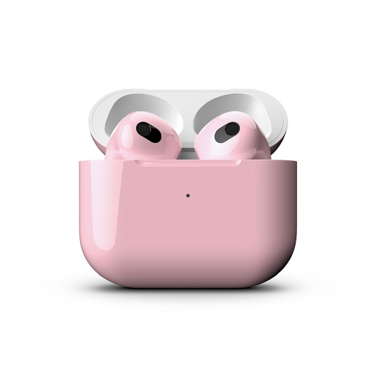 Глянцеві навушники Apple AirPods 3 with Wireless Charging Case Strawberry Cream - ціна, характеристики, відгуки, розстрочка, фото 2