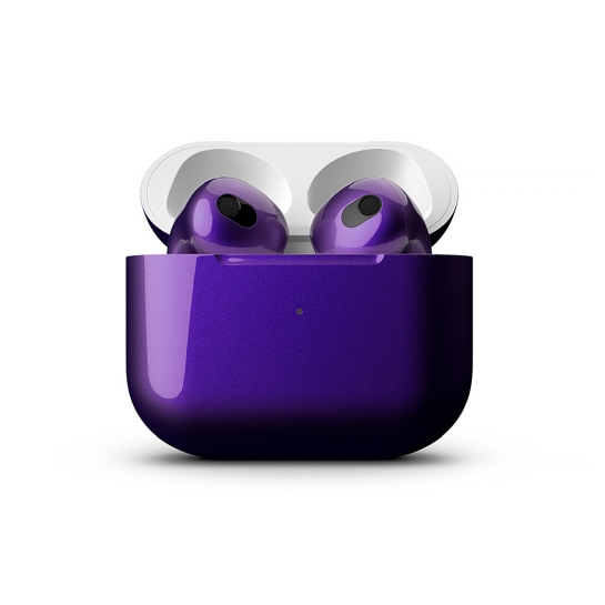 Глянцевые наушники Apple AirPods 3 with Wireless Charging Case Ultra Violet - цена, характеристики, отзывы, рассрочка, фото 2