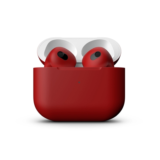 Матовые наушники Apple AirPods 3 with Wireless Charging Case Aurora Red - цена, характеристики, отзывы, рассрочка, фото 2