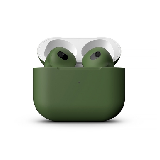 Матові навушники Apple AirPods 3 with Wireless Charging Case Black Forest - ціна, характеристики, відгуки, розстрочка, фото 2